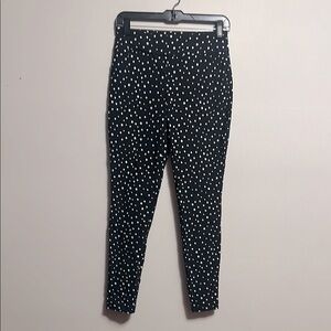 Versona modern Black and White Polka Dot Pants size 2 pull on stretchy
